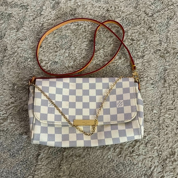 Handbags - Louis Vuitton Imitation Crossbody Checkerboard Chain Shoulder Bag